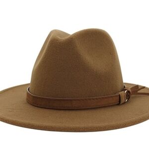 Classic Tan Fedora Hat